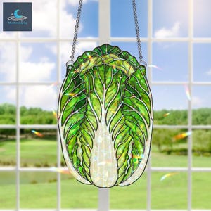 Green Leaf Suncatcher Acrylic Hologram Window Hanging, Botanical Sun Catcher, Rainbow Light Catcher, Nature Inspired Window Decor